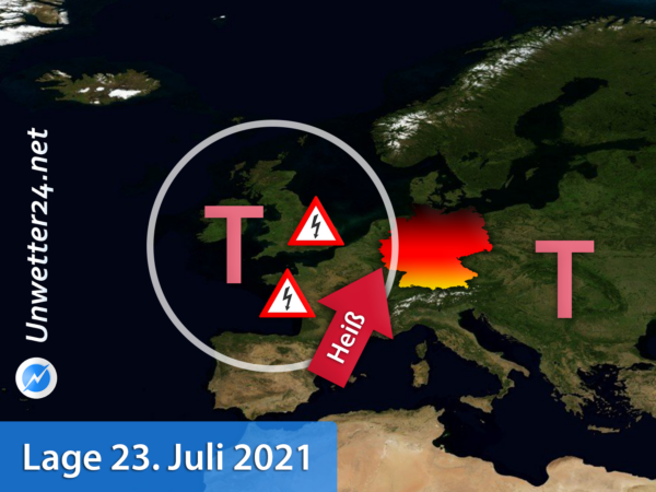 Hitzewelle und Gewitter 23. Juli 2021