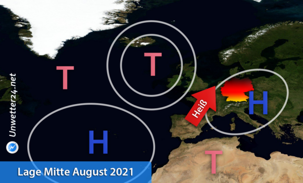 Hitzewelle nach 10. August 2021