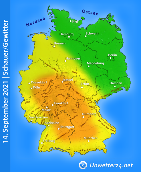 14. September 2021 Gewitter