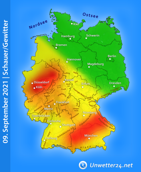 Lokal Unwetter 09. September 2021