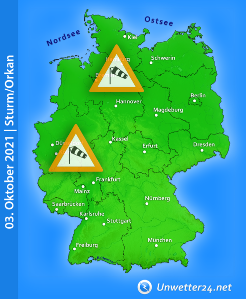 Sturm Tag der Deutschen Einheit 2021