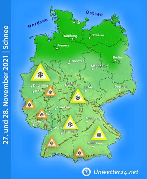 Neuschnee 27. und 28. November 2021