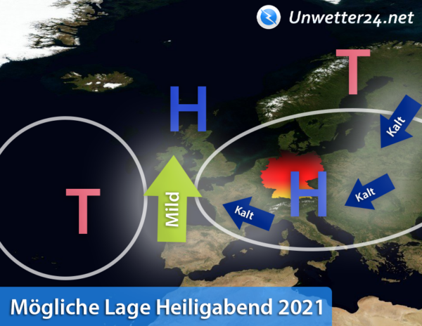 Kaltlufteinbruch Heiligabend 2021