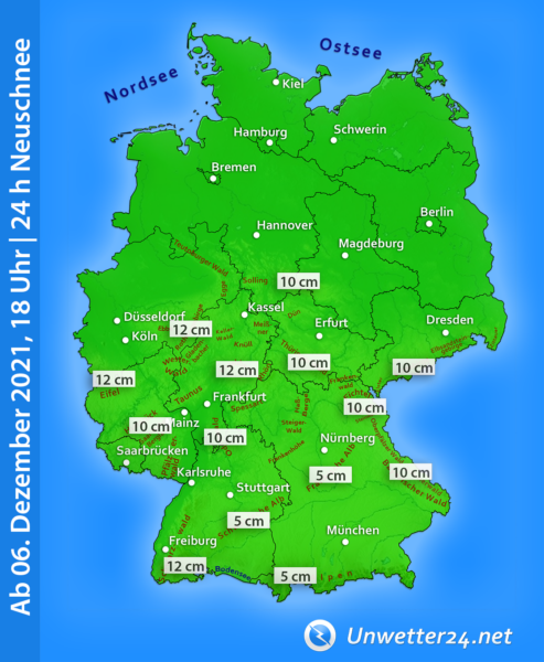 Neuschnee 06. und 07. Dezember 2021