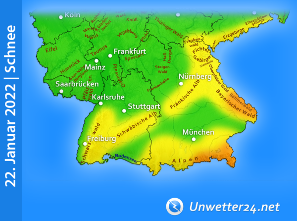 Neuschnee 22. Januar 2022