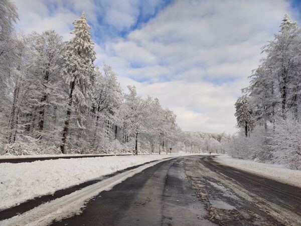 Schnee Taufstein Januar 2022