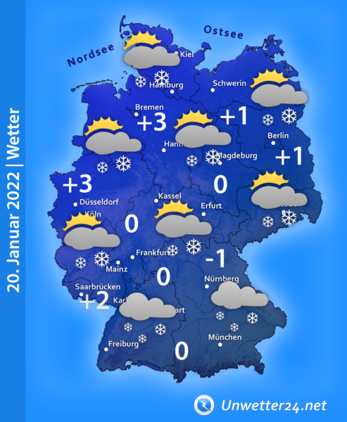 Wetter am 20. Januar 2022