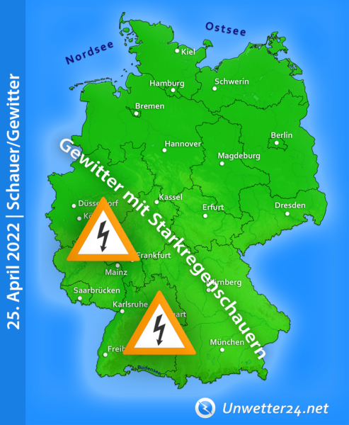 Gewitter am 25. April 2022