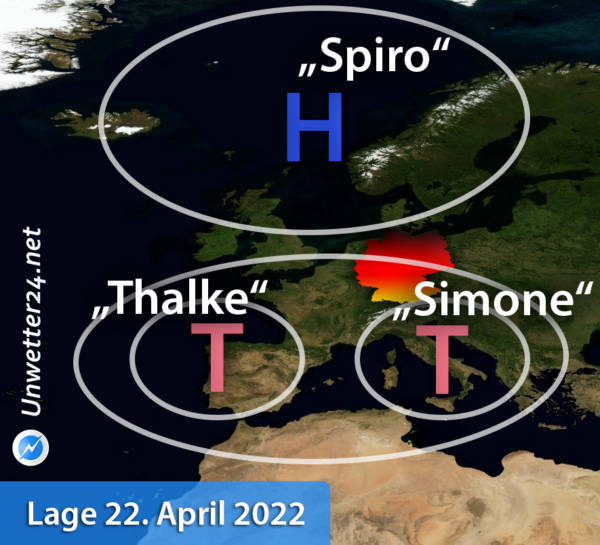 Wetterlage 22. April 2022