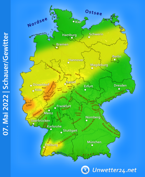 Gewitter am 07. Mai 2022