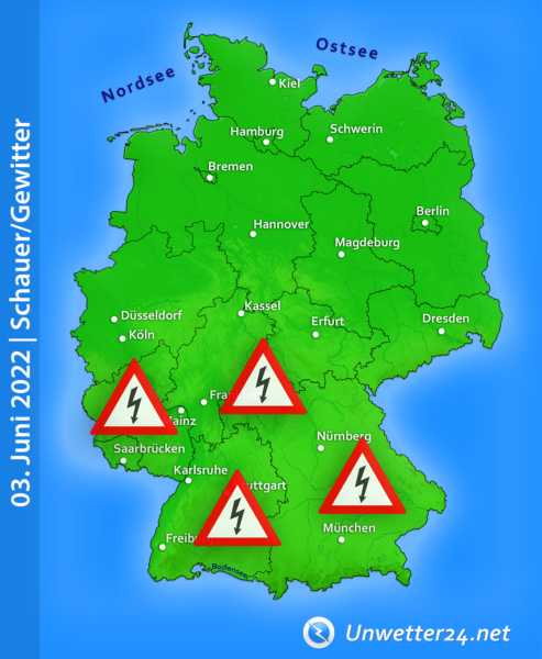 Unwetterlage 03. Juni 2022