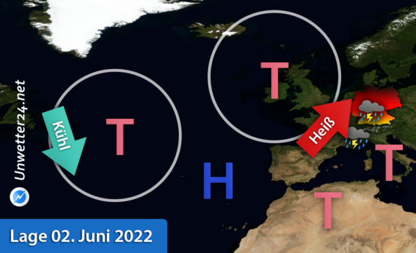 Wetterlage Anfang Juni 2022 Gewitter