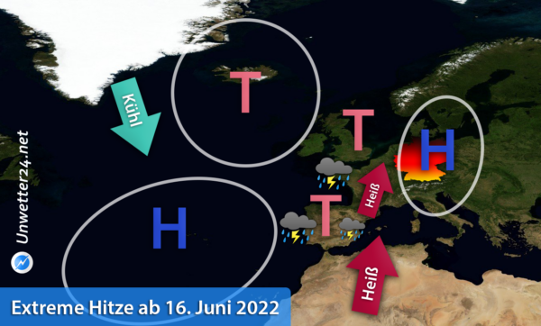 Extreme Hitze ab 16. Juni 2022