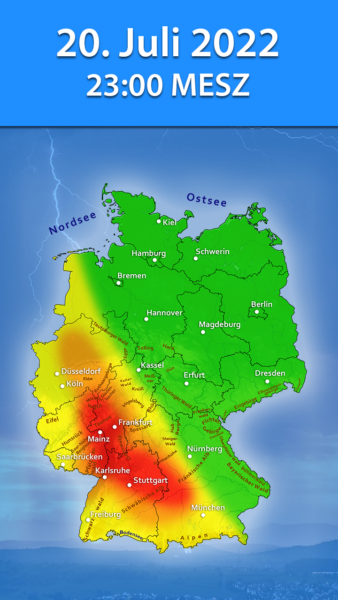 Gewitter 20. Juli 2022 23 Uhr