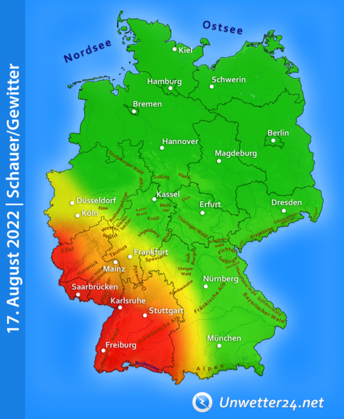 Unwetter 17. August 2022