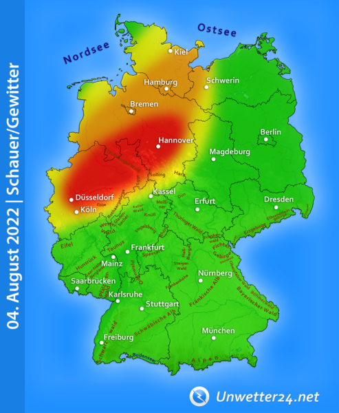 Unwetter am 04. August 2022