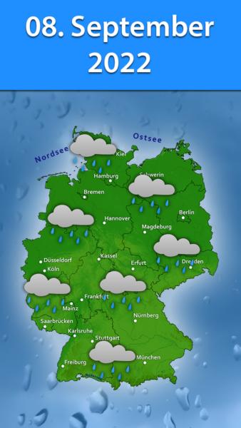 Regen am 08. September 2022