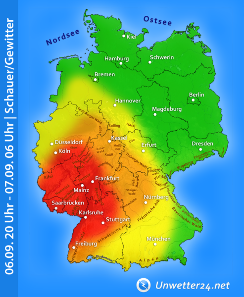 Unwetter 06. und 07. September 2022