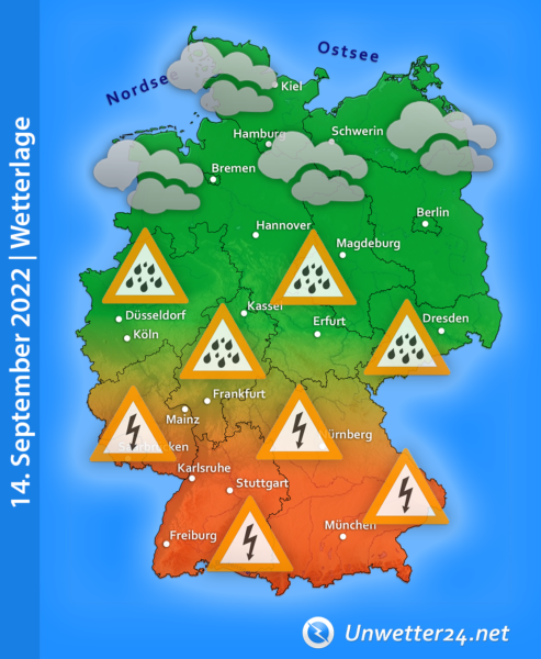 Wetterlage 14. September 2022