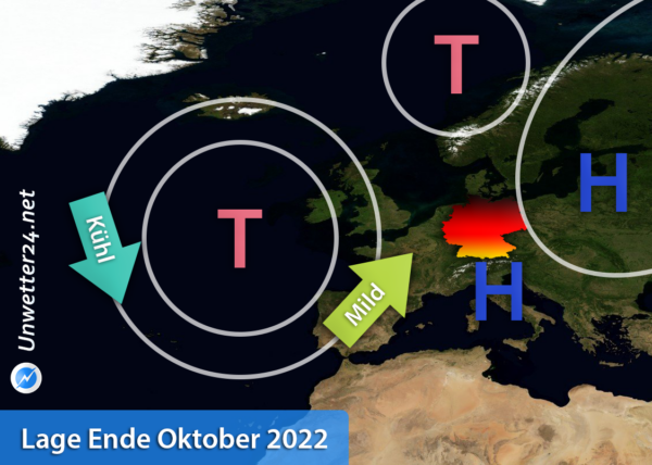 Wetterlage Ende Oktober 2022