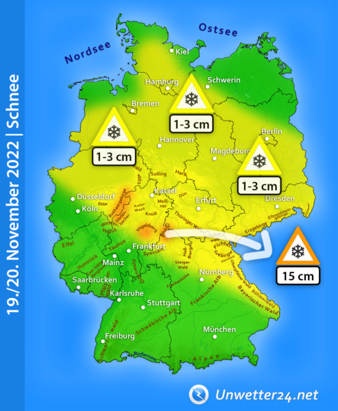 Neuschnee 19. und 20. November 2022