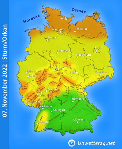 Stürmisch am 07. November 2022