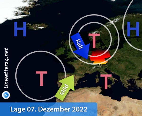 Wetterlage 07. Dezember 2022