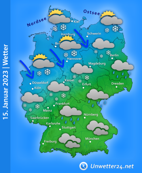 Kaltlufteinbruch 15. Januar 2023