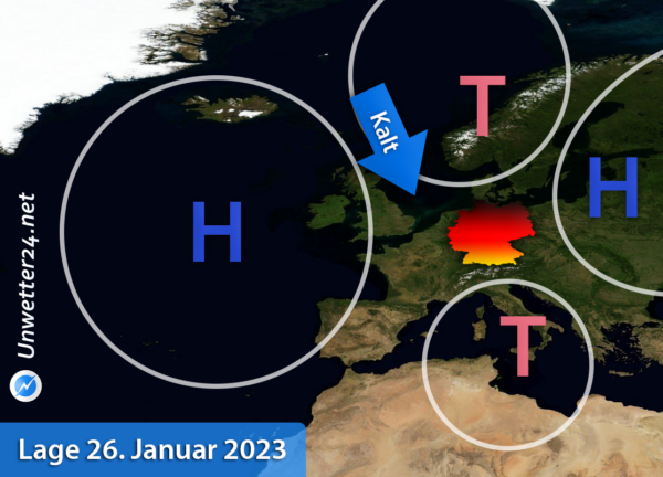 Wetterlage 26. Januar 2023