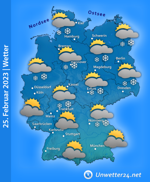 Schnee und Graupel 25. Februar 2023