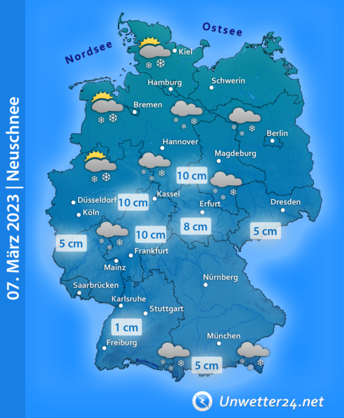 Neuschnee 07. März 2023