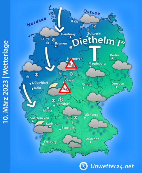 Schneesturm Diethelm März 2023