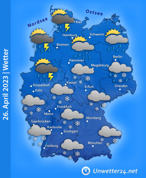 Schnee Ende April 2023