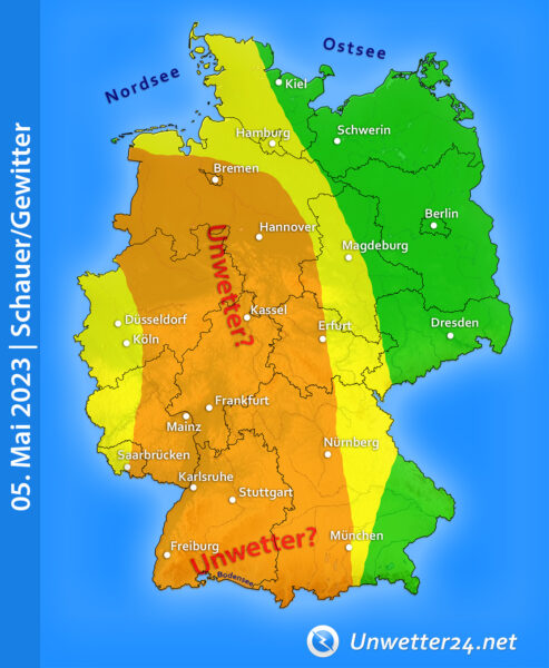 Unwetter am 05. Mai 2023