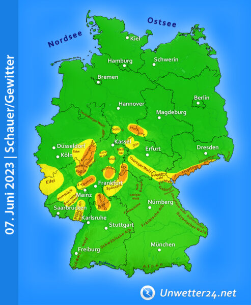 Gewitter am 07. Juni 2023