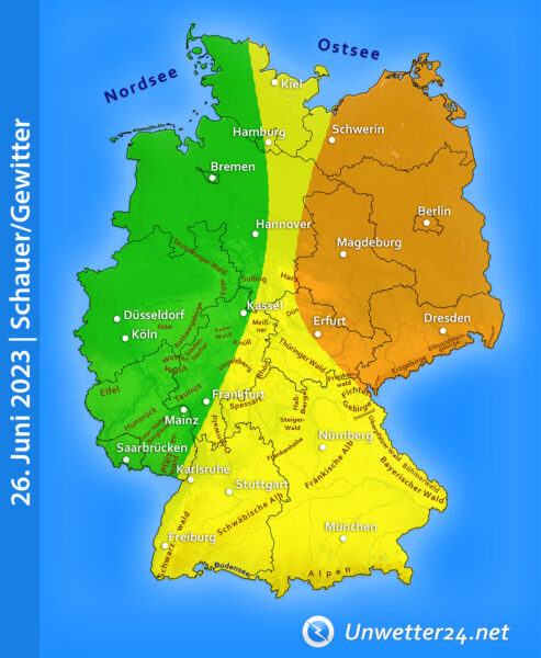 Gewitter am 26. Juni 2023