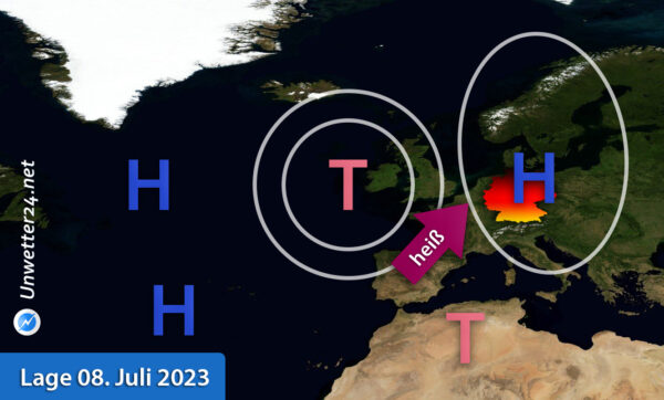 Extreme Hitze ab 08. Juli 2023