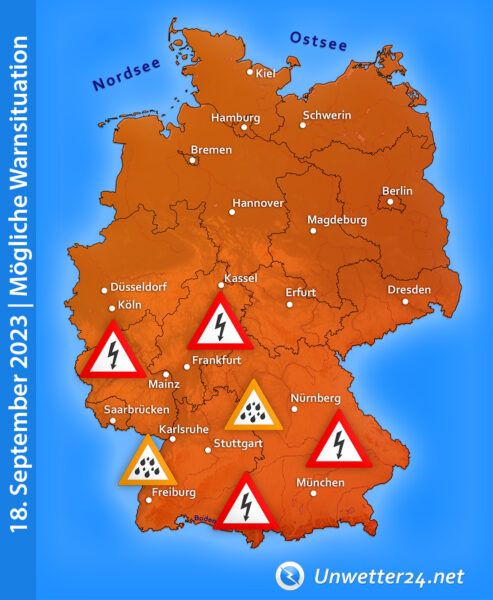 Gewitter am 18. September 2023