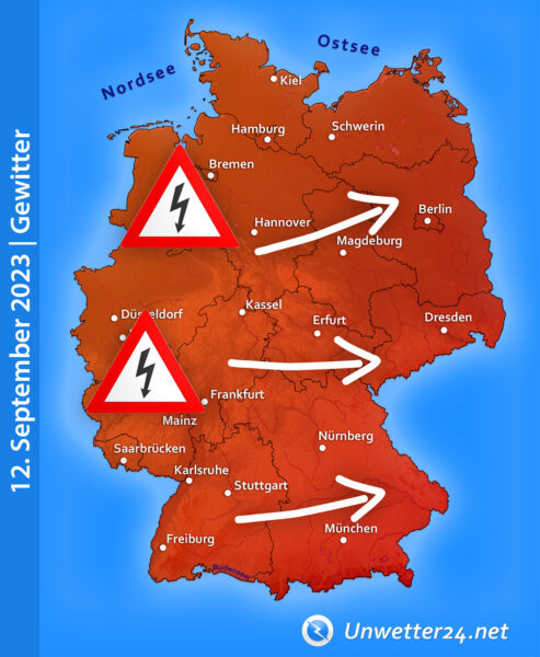 Unwetter am 12. September 2023