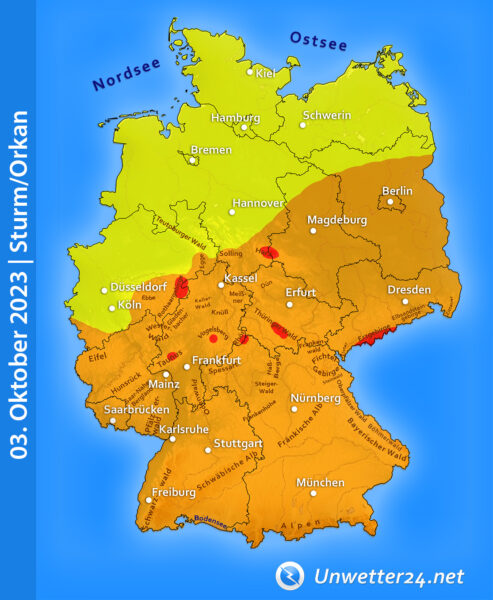 Sturm Noah Tag der Deutschen Einheit 2023