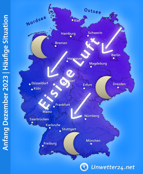 Eisiger Start in den Dezember 2023