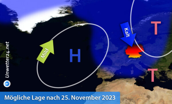 Möglicher Wintereinbruch Ende November 2023