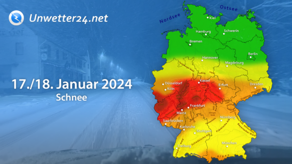 Schnee 17 und 18. Januar 2024