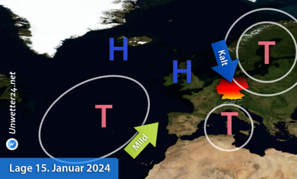 Schnee ab 15. Januar 2024