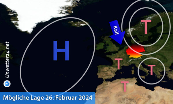 Schnee Ende Februar 2024