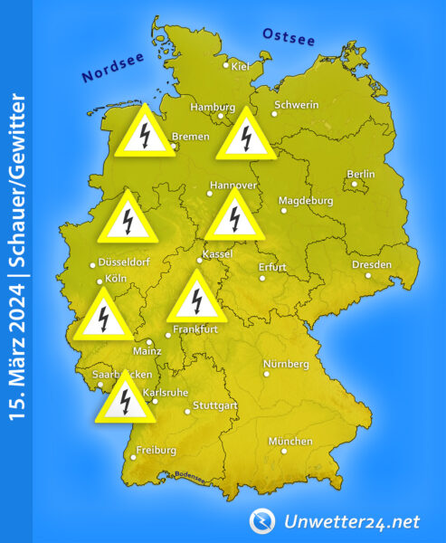 Gewitter am 15. März 2024