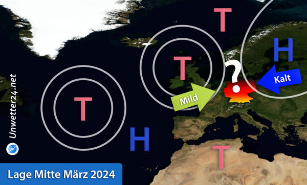 Milde gegen Frost Mitte März 2024