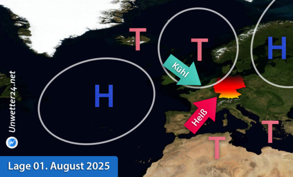 Unbeständiger Start in den August 2025