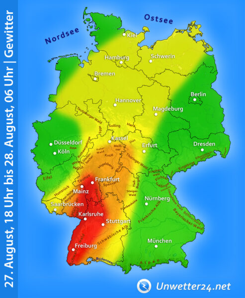 Gewitter beenden Hochsommer 2025