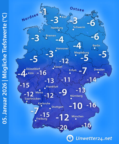 Strenger Frost 05. Januar 2026